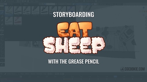 Storyboarding Eat Sheep with Grease Pencil